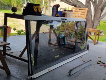 Sliding glass door alignment